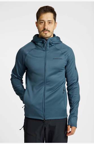 PEAK PERFORMANCE Zip Hood midlayer hommes Bleu