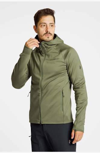 PEAK PERFORMANCE Zip Hood midlayer hommes Vert