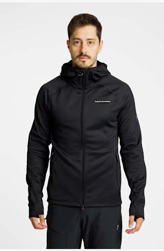PEAK PERFORMANCE Zip Hood Herren Midlayer Schwarz