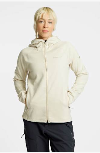 PEAK PERFORMANCE Zip Hood Damen Midlayer Beige
