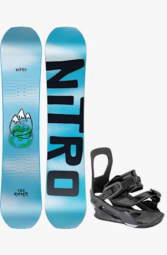 Nitro Ripper 126 set snowboard bambini 26/27 Blu