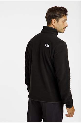 The North Face Glacier Fleece 1/4 Zip midlayer hommes Noir
