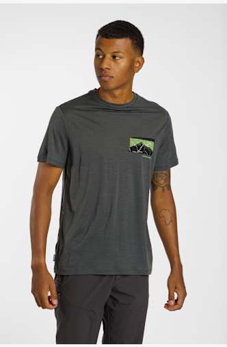 icebreaker Merino 150 Tech Lite Infographic t-shirt uomo Grigio