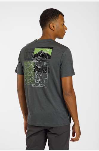 icebreaker Merino 150 Tech Lite Infographic t-shirt uomo Grigio