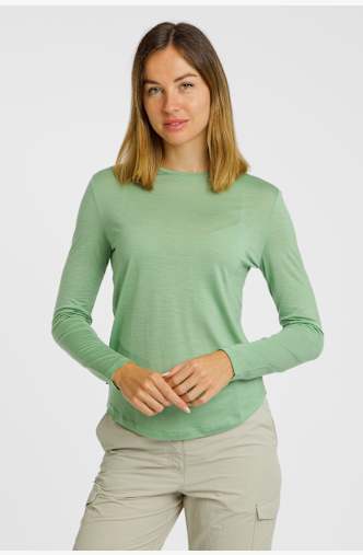 icebreaker Merino Blend 125 Cool-Lite™ Sphere longsleeve donna Verde