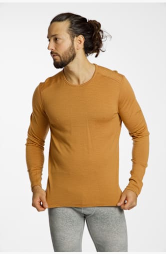 icebreaker Merino 260 Tech manche longue thermique hommes Beige
