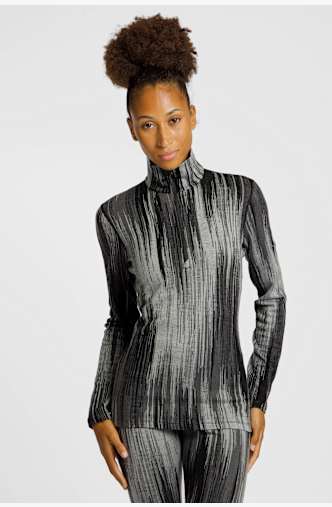 icebreaker Merino 260 Vertex Peak manche longue thermique femmes Noir