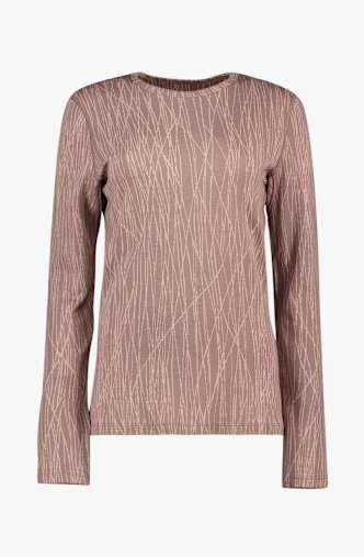 icebreaker Merino 260 Vertex Delta Lines manche longue thermique femmes Pink