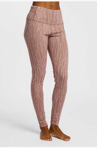 icebreaker Merino 260 Vertex Delta Lines Damen Thermohose Pink