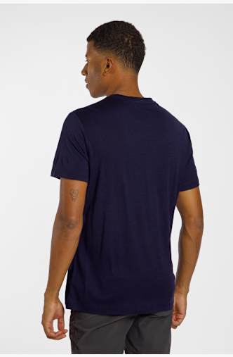 icebreaker Merino 150 Tech Lite IB Wordmark Herren T-Shirt Blau