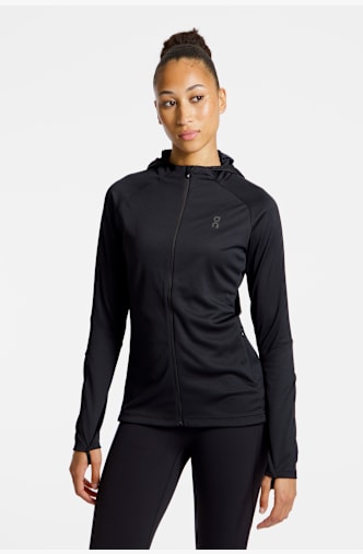 ON Climate Zip Hoodie longsleeve femmes Noir
