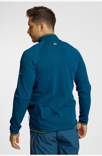 RADYS R4 Merino Fleece midlayer hommes Turquoise