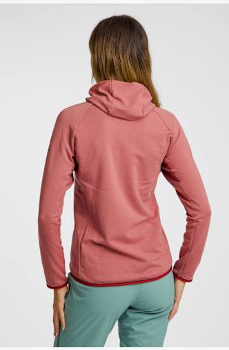 RADYS R4 Stretchfleece Hoodie midlayer donna Pink