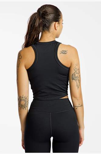 Nike One Fitted Dri-FIT Crop Damen Top Schwarz