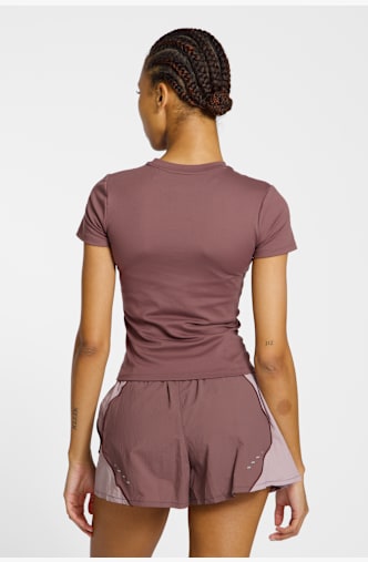 Nike One Dri-FIT Damen T-Shirt Braun