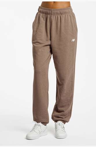 New Balance Sport Essentials French Terry pantaloni della tuta donna Marrone