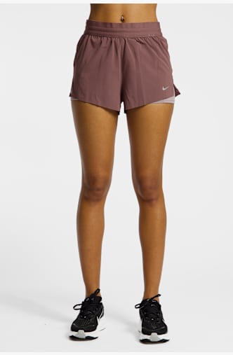 Nike Swift Dri-FIT 2in1 short donna Marrone