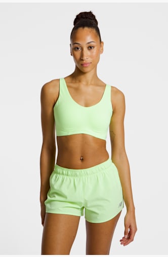 New Balance RC Medium Damen Sport-BH Gelb