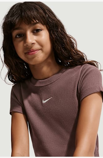 Nike Cropped t-shirt bambina Marrone
