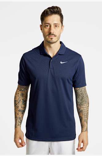 Nike Court Dri-FIT maillot de tennis hommes Bleu
