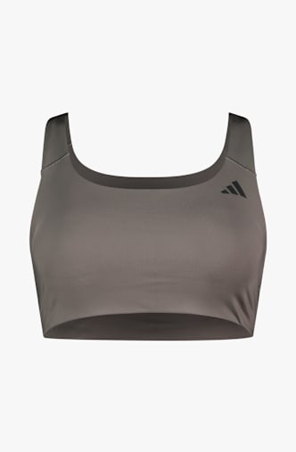 adidas Optime Workout Medium Damen Sport-BH Braun