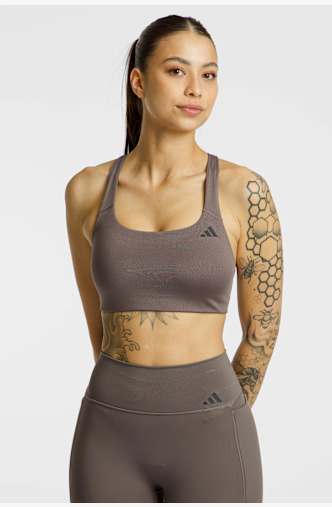 adidas Optime Workout Medium soutien-gorge de sport femmes Marron