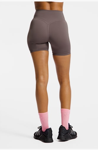adidas Optime Workout 3S Damen Short Braun