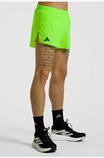adidas Adizero Essentials Running Split short hommes Jaune