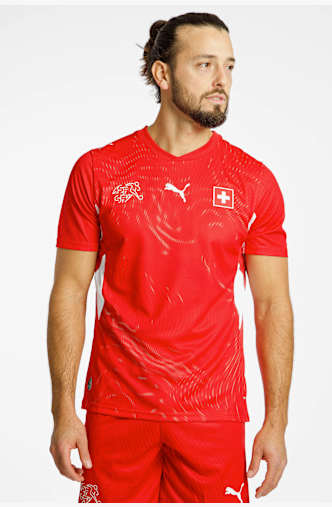 PUMA Schweiz Home Replica Herren Fussballtrikot WM 2026 Rot