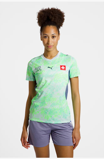 PUMA Schweiz Away Replica Damen Fussballtrikot WM 2026 Grün