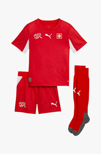 PUMA Schweiz Home Replica Mini Kinder Fussballset WM 2026 Rot