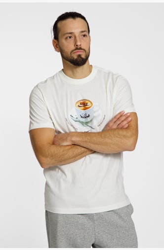 Nike Cafe Swoosh Mug t-shirt hommes Blanc