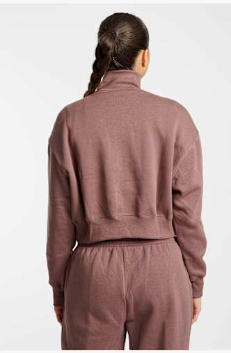 Nike Phoenix Fleece Crop pulls Marron