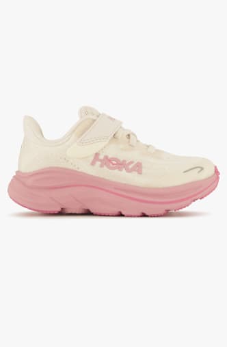 HOKA Clifton 10 Little chaussures de course enfants Beige