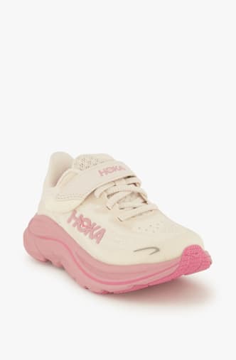 HOKA Clifton 10 Little chaussures de course enfants Beige