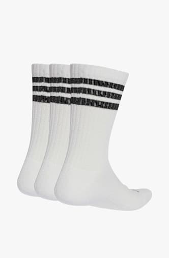 adidas 3-Pack 3S Cushioned Crew 37-45 chaussettes Blanc