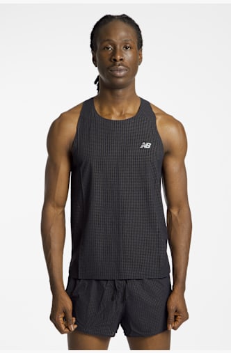 New Balance Race Day Ultra Light Herren Tanktop Schwarz