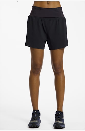 Salomon Sense Aero Trail 2in1 5" Damen Short Schwarz