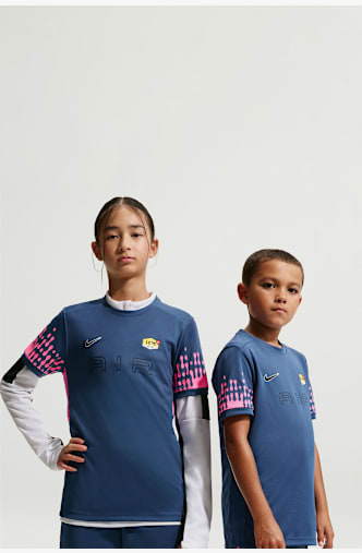 Nike Kylian Mbappé Academy Dri-FIT Kinder T-Shirt Blau