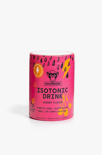 CHIMPANZEE Isotonic Drink Cherry 600 g Getränkepulver Pink