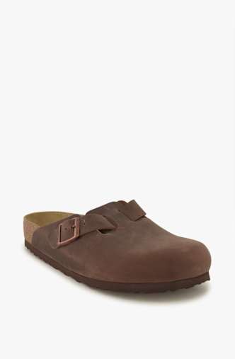 Birkenstock Boston LEOI Regular Fit Herren Slipper Braun