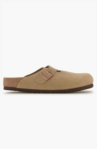 Birkenstock Boston LEOI Regular Fit slipper hommes Marron