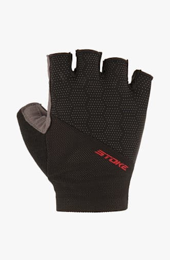 Stoke Half Finger guanti per bicicletta uomo Nero
