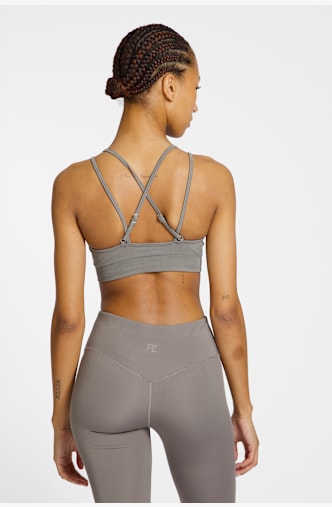 POWERZONE Seamless Light Damen Sport-BH Grau