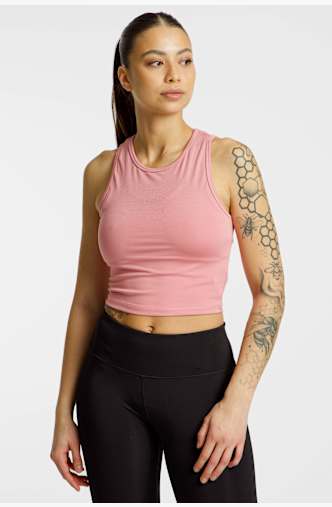 POWERZONE Cropped Damen Top Pink