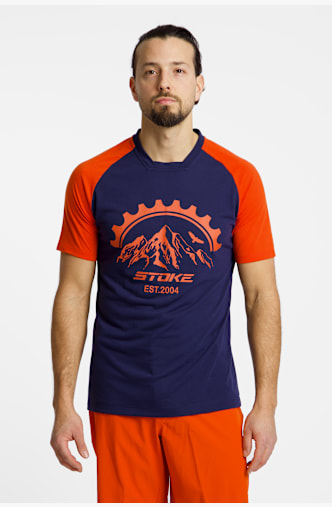 Stoke Oregan MTB Herren Biketrikot Blau