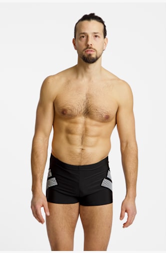 adidas Big Bars Boxer Herren Badehose Schwarz