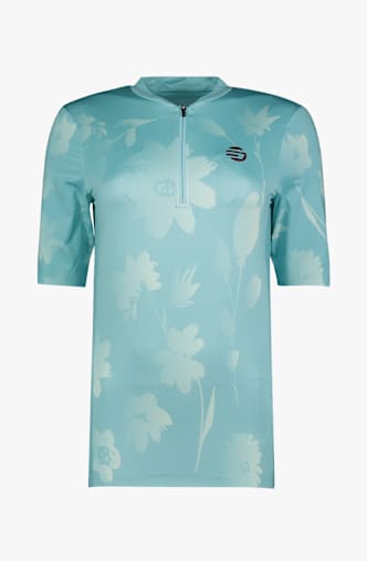 Stoke Inula Half-Zip Damen Biketrikot Blau