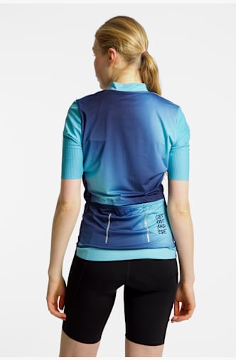 Stoke IXORA SHORT SLEEVE FZ WOMEN Blau