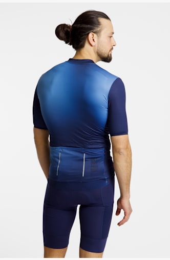 Stoke Ribes Full-Zip maglia da bike uomo Blu